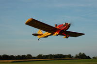N516MH @ IA27 - on takeoff from Antique Airfield near Blakesburg, IA - by BTBFlyboy