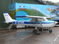 G-ATMN @ EGSU - Cessna CF150F G-ATMN Mission Aviation Fellowship - by Alex Smit