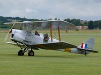 G-APAO @ EGSU - De Havilland DH82A Tiger Moth G-APAO Classic Wings painted as Royal Air Force R4922 - by Alex Smit