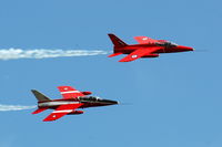 G-RORI @ EGTH - Two Folland Gnat T1 Trainers at Shuttleworth Military Pagent Air Display  Aug 09 - by Eric.Fishwick