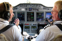N413HB @ LOWK - Flight deck of the new Hawker 4000 - by A. Prokop