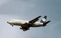 OO-SDH @ LHR - Boeing 737-229C of Sabena on final approach to London Heathrow in the Summer of 1976. - by Peter Nicholson