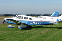 LN-LFL @ EGCJ - Piper PA-28-181 - Visitor to Sherburn on the day of the 2009 LAA Great Northern Rally - by Terry Fletcher