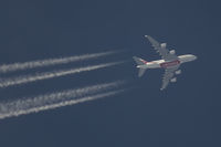 UNKNOWN @ NONE - Emirates A380 cruises high over EDDF - by FBE