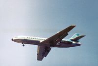 LX-LGF @ LHR - Caravelle 6R of Luxair on final approach to London Heathrow in the Summer of 1976. - by Peter Nicholson