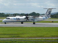 G-JEDM @ EGCC - left the runway 23R taxing down the taxiway. - by markrobinson