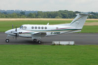 G-GBMR @ EGBG - Beech 200 at Leicester - by Terry Fletcher