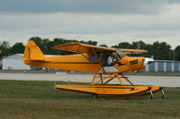 N390SC @ KOSH - Piper PA-18-105 - by Mark Pasqualino