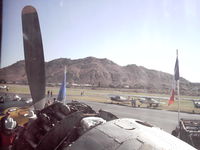 N103NA @ KRIR - a view from right passenger seat to engine & mt. rubidoux - by Friend Deming