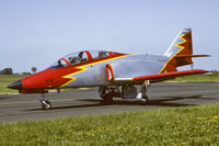E25-08 @ LFQI - Patrulla Aguilla CASA 101EB returning from a splendid display at the Cambrai Open House 1993 - by FBE
