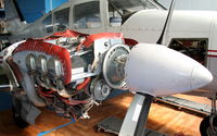 OE-FFY @ LHFM - Hungarian Aircraft Technology & Service hangar - Avco Lycoming TIO-540-C1A engine - by Attila Groszvald-Groszi