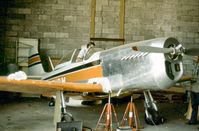 N51RM @ ZAHNS - Two-thirds scale replica Mustang undergoing work at Zahns Airport, Amityville, Long Island in the Summer of 1977. The airfield closed in 1980. - by Peter Nicholson