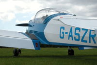 G-ASZR @ EGHP - FAIRTRAVEL LINNET II LICENCE BUILT PIEL EMERAUDE ONE OF ONLY THREE BUILT OF WHICH ONLY TWO ARE CURRENTLY REGISTERED - by BIKE PILOT