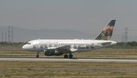 N809FR @ KSLC - Frontier Airlines; Airbus A318-111 - by Kreg Anderson