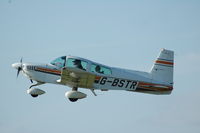 G-BSTR @ EGRO - G-BSTR departing Heart Air Display, Rougham Airfield Aug 09 - by Eric.Fishwick