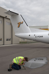 C-FOVR @ CYYC - Regional 1 DHC8-100 - by Andy Graf-VAP