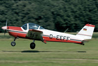 D-EEFF @ EBDT - Touchdown on the grass runway of Schaffen-Diest. - by Joop de Groot