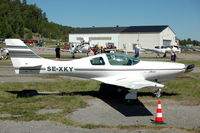 SE-XKY @ ESOW - Lancair 235 at Västerås Hässlö airport, Sweden. - by Henk van Capelle