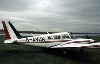 G-AVUN @ EGTC - This Twin Comanche was present at the 1977 Cranfield Business & Light Aviation Show. - by Peter Nicholson