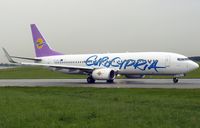 5B-DBZ @ LOWG - Euro Cypria serves Graz once weekly with B737-800. - by Roland Aigner