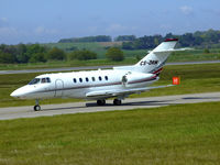 CS-DRW @ EGPH - Netjets Hawker 800 taxiing to runway 06 as Fraction 5DA - by Mike stanners