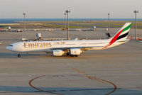 A6-ERJ @ RJGG - Emirate A340-500