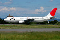 JA016D @ RJNA - JAL A300 with JAS stickers - by J.Suzuki