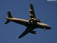 N854UA - Roaring overhead, landing shortly - by Paul Perry