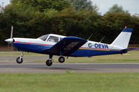 G-OEVA @ EGSX - Piper Cherokee Six departs North Weald - by Terry Fletcher