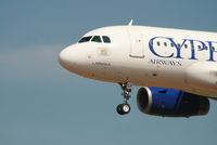 5B-DCF @ EBBR - arrival of flight CY334 to rwy 25L - by Daniel Vanderauwera