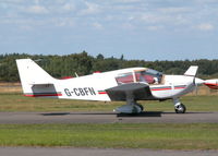 G-CBFN @ EGLK - VISITING ROBIN TAXYING PAST THE CAFE - by BIKE PILOT
