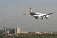 VT-JEK @ EBBR - several seconds before landing on rwy 02 - by Daniel Vanderauwera