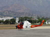 N109Z @ POC - Settling down eastside parking from Azusa Fire - by Helicopterfriend