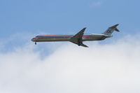 N445AA @ KORD - American Airlines McDonnell Douglas DC-9-82(MD-82), N445AA on approach RWY 4R KORD - by Mark Kalfas