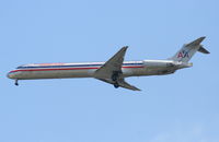 N496AA @ KORD - american Airlines McDonnell Douglas DC-9-82(MD-82), N496AA on approach RWY 4R KORD - by Mark Kalfas