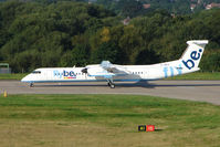 G-JECX @ EGBB - Flybe Dash 8  at Birmingham UK - by Terry Fletcher