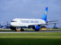 G-VCED @ EGCC - Thomas Cook Airlines - by Chris Hall