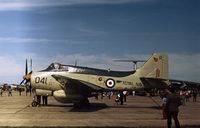 XL502 @ GREENHAM - Another view of the 849 Squadron Gannet in the static park of the 1973 Intnl Air Tattoo at RAF Greenham Common. - by Peter Nicholson