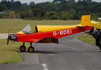 G-BDEI @ EGLM - Jodel D9 - a pretty light aeroplane, finished for the day - by moxy