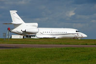 M-ODKZ @ EGGW - Newly IOM registered Falcon tri-jet at Luton - by Terry Fletcher