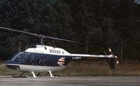 G-AWGU @ GREENHAM - A-B 206B JetRanger II of British Airways Helicopters at the 1974 Intnl Air Tattoo at RAF Greenham Common. - by Peter Nicholson