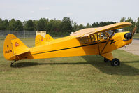 N1421N @ W96 - 1947 Piper J-3C-65 Cub N1421N on display at New Kent County Airport, Virginia. - by Dean Heald