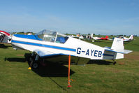 G-AYEB @ EGBK - Visitor to the 2009 Sywell Revival Rally - by Terry Fletcher