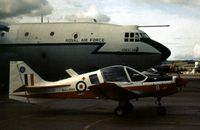 XX526 @ EGQL - Bulldog T.1 of No.2 Flying Training School's Bulldogs Display Team at the 1974 RAF Leuchars Airshow. - by Peter Nicholson