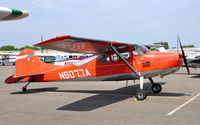 N9077A @ KLNC - Cessna 170A on GA ramp at Warbirds on Parade 2009. - by TorchBCT