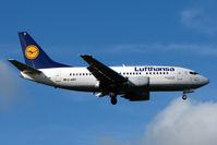 D-ABIT @ EGBB - Lufthansa B737 arriving at Birmingham UK - by Terry Fletcher
