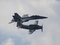 N65164 @ LAL - EA-1E with F-18 Legacy Flight - by Florida Metal