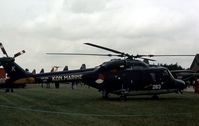 263 @ GREENHAM - This Search & Rescue version of the Lynx of 7 Squadron Royal Netherlands Navy was displayed at the 1979 Intnl Air Tattoo at RAF Greenham Common. - by Peter Nicholson