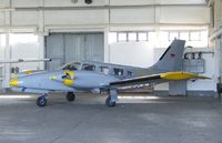 D-GELB @ EDBH - PZL Mielec M20 (polish version of the Piper PA-34-200T Seneca II) at Stralsund/Barth airport 