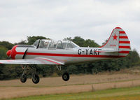 G-YAKF @ EGHP - DEPARTING VIA RWY 03. PREV. REG. ZU-IAK. POPHAM RUSSIAN AIRCRAFT FLY-IN - by BIKE PILOT